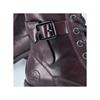 Rieker Strap Laced Ankle Boot Side Zip - Bordo